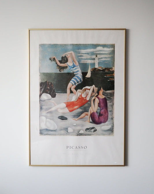 Oversized Vintage Picasso ‘Three Bathers 1918’ Framed Art