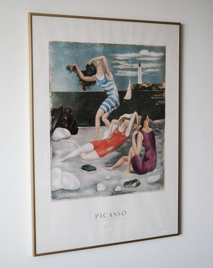 Oversized Vintage Picasso ‘Three Bathers 1918’ Framed Art