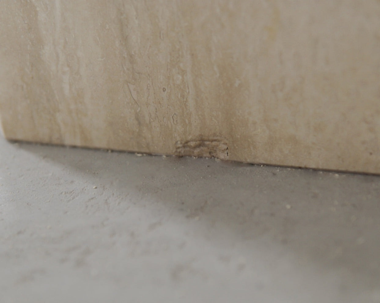 Vintage Travertine Side Table