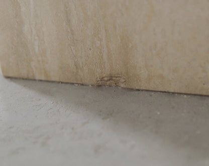 Vintage Travertine Side Table