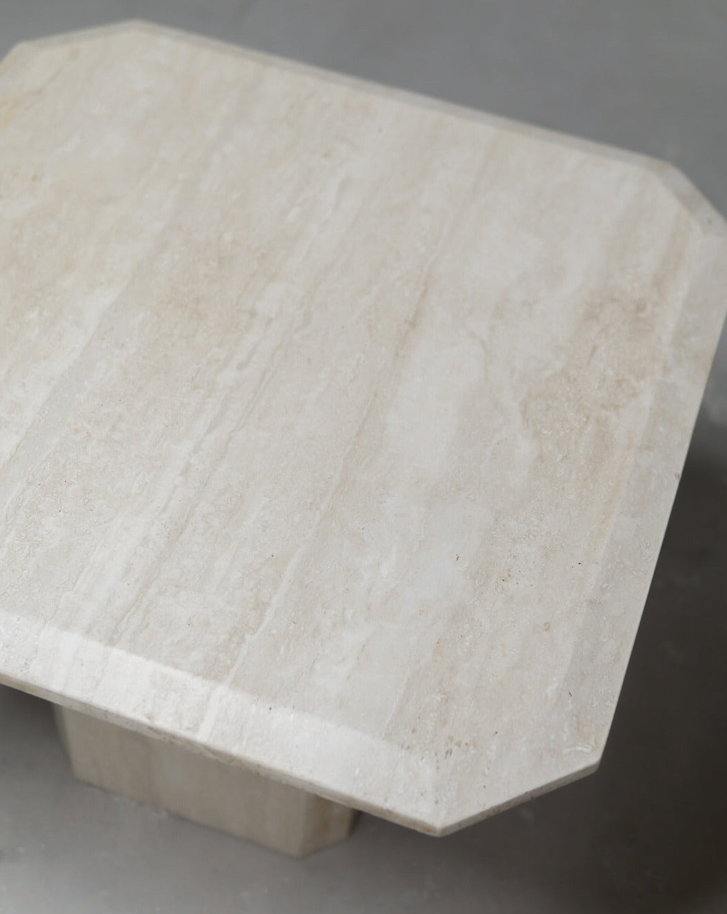 Vintage Travertine Side Table