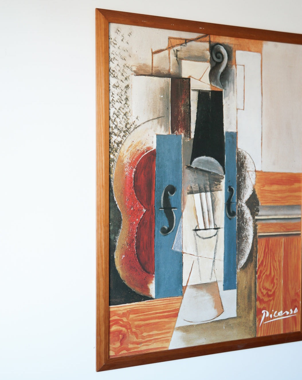 XL Picasso 'Violin Hanging on the Wall' Painting