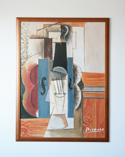 XL Picasso 'Violin Hanging on the Wall' Painting