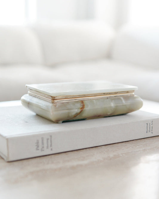 Alabaster Jewelry Box