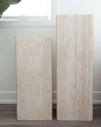 Vintage Travertine Pedestals