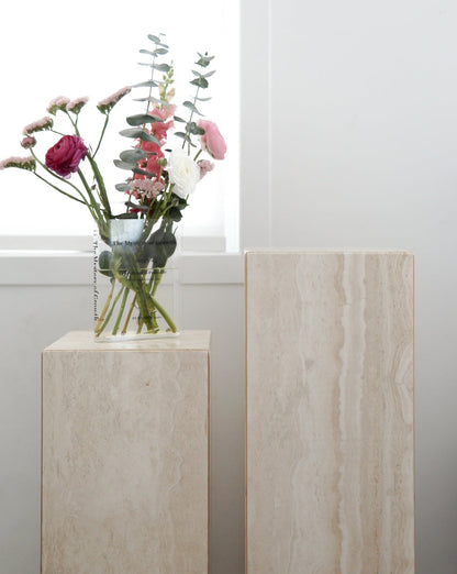 Vintage Travertine Pedestals