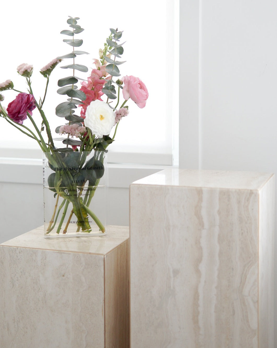 Vintage Travertine Pedestals