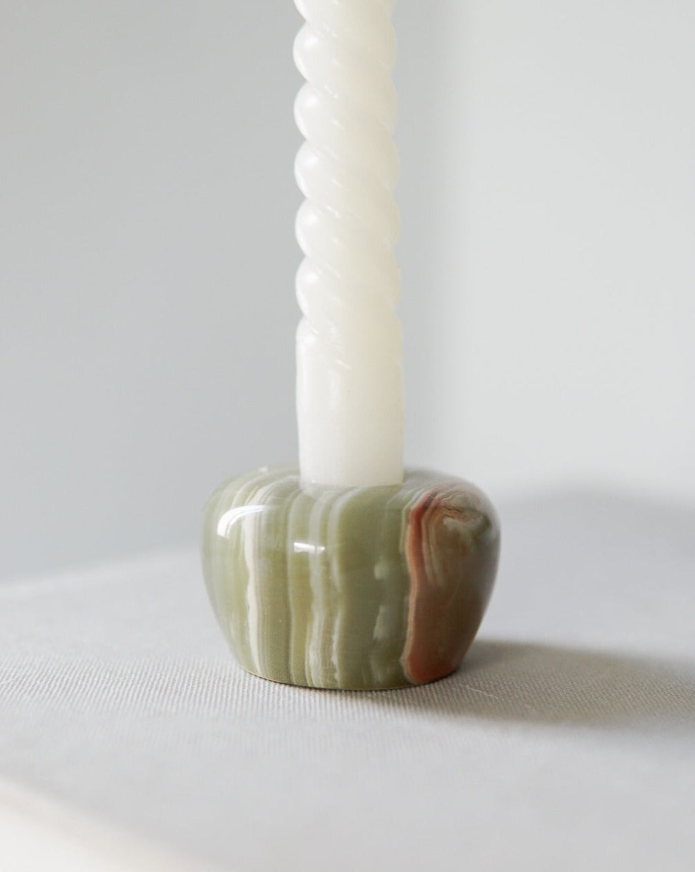 Green Onyx Candlestick Holder