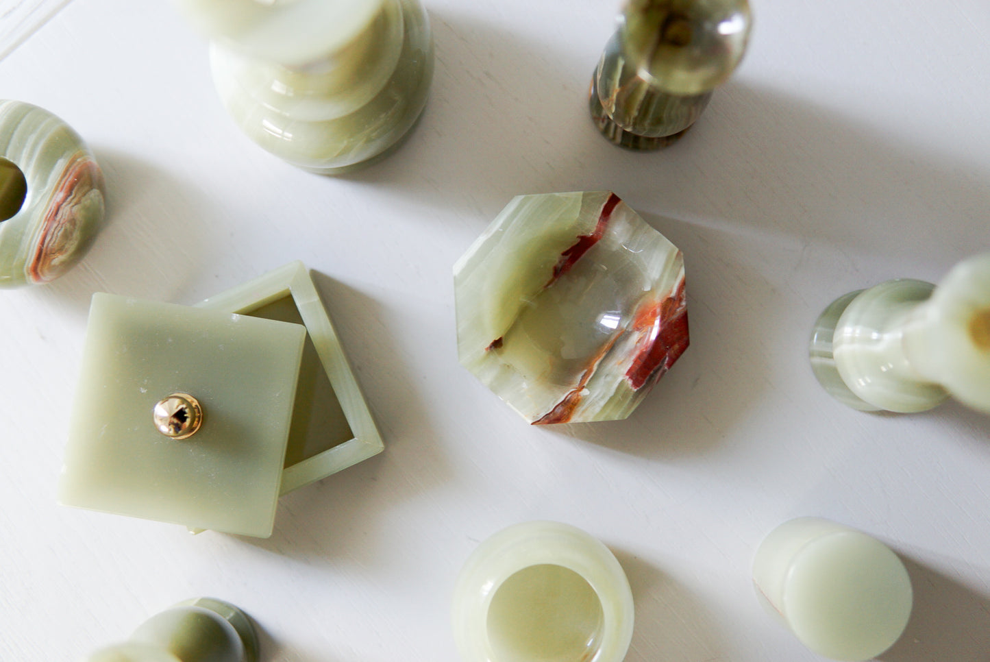 Mini Sage Green Onyx Box