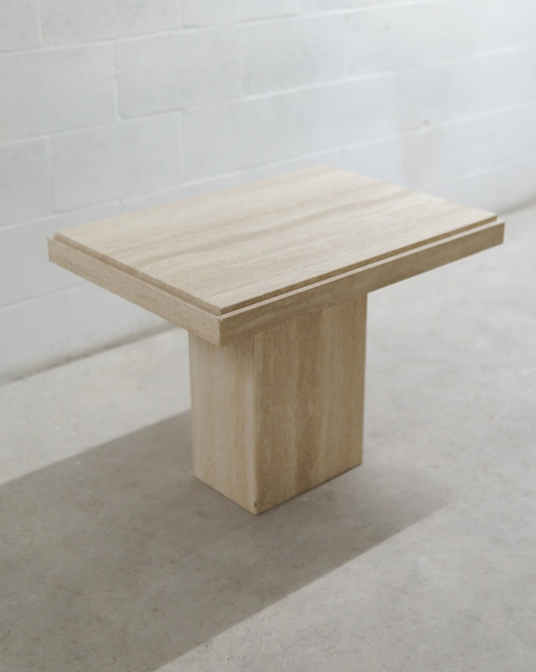 Vintage Travertine End/Coffee Table