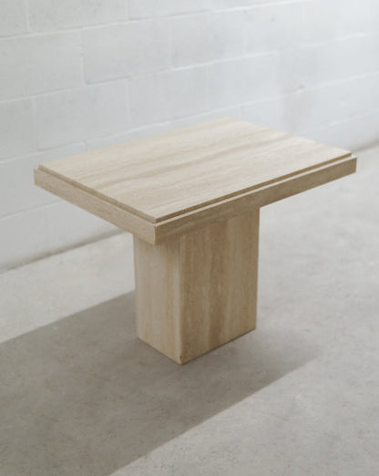 Vintage Travertine End/Coffee Table