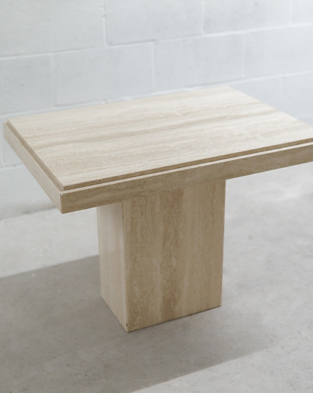 Vintage Travertine End/Coffee Table