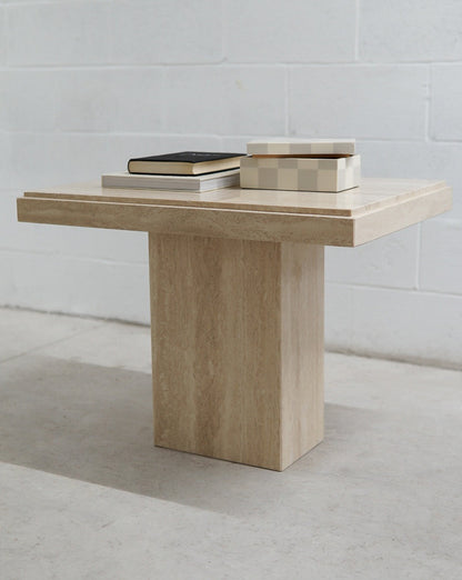 Vintage Travertine End/Coffee Table