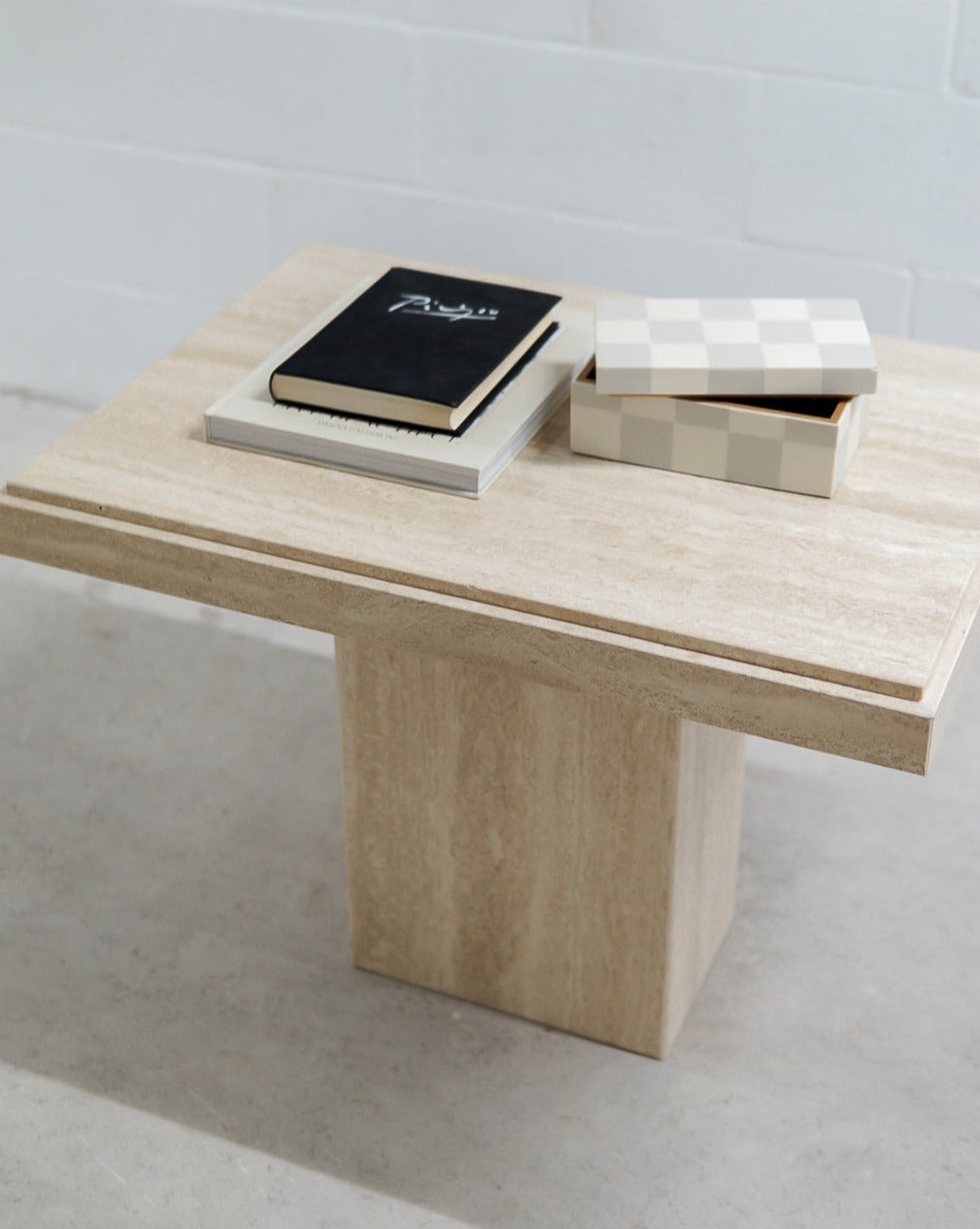 Vintage Travertine End/Coffee Table