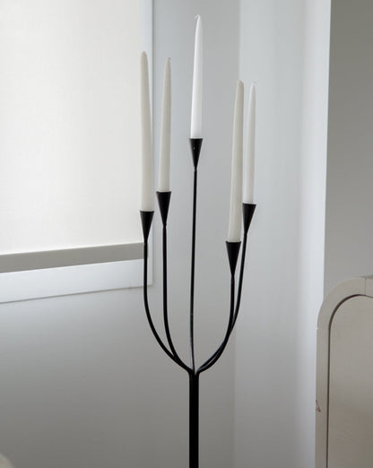 Vintage Brutalist Floor Candle Holder