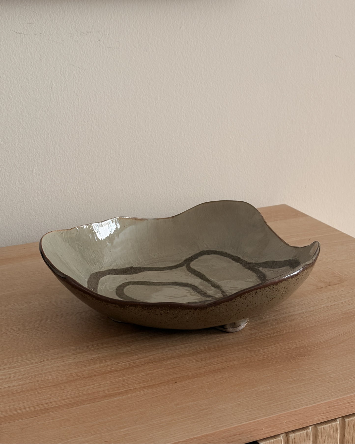 Organic-Shape Ceramic Plate