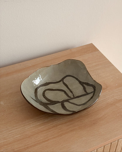 Organic-Shape Ceramic Plate