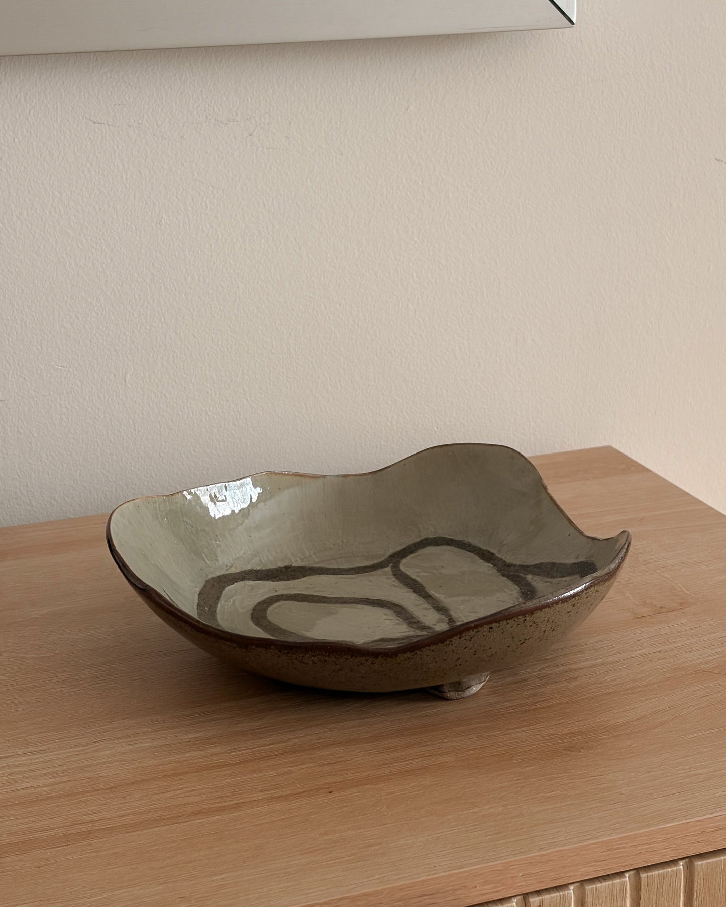 Organic-Shape Ceramic Plate