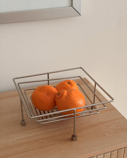 MCM Chrome Fruit Bowl