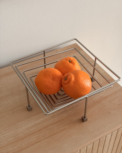 MCM Chrome Fruit Bowl