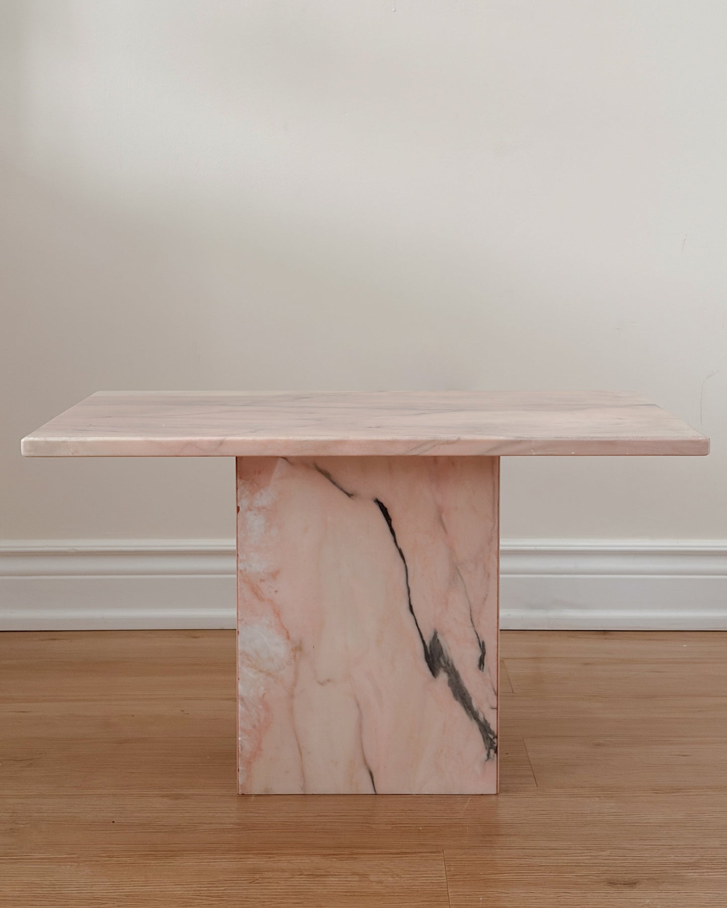 Pink Rectangular Marble Coffee/Side Table