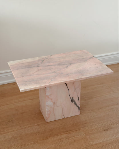 Pink Rectangular Marble Coffee/Side Table
