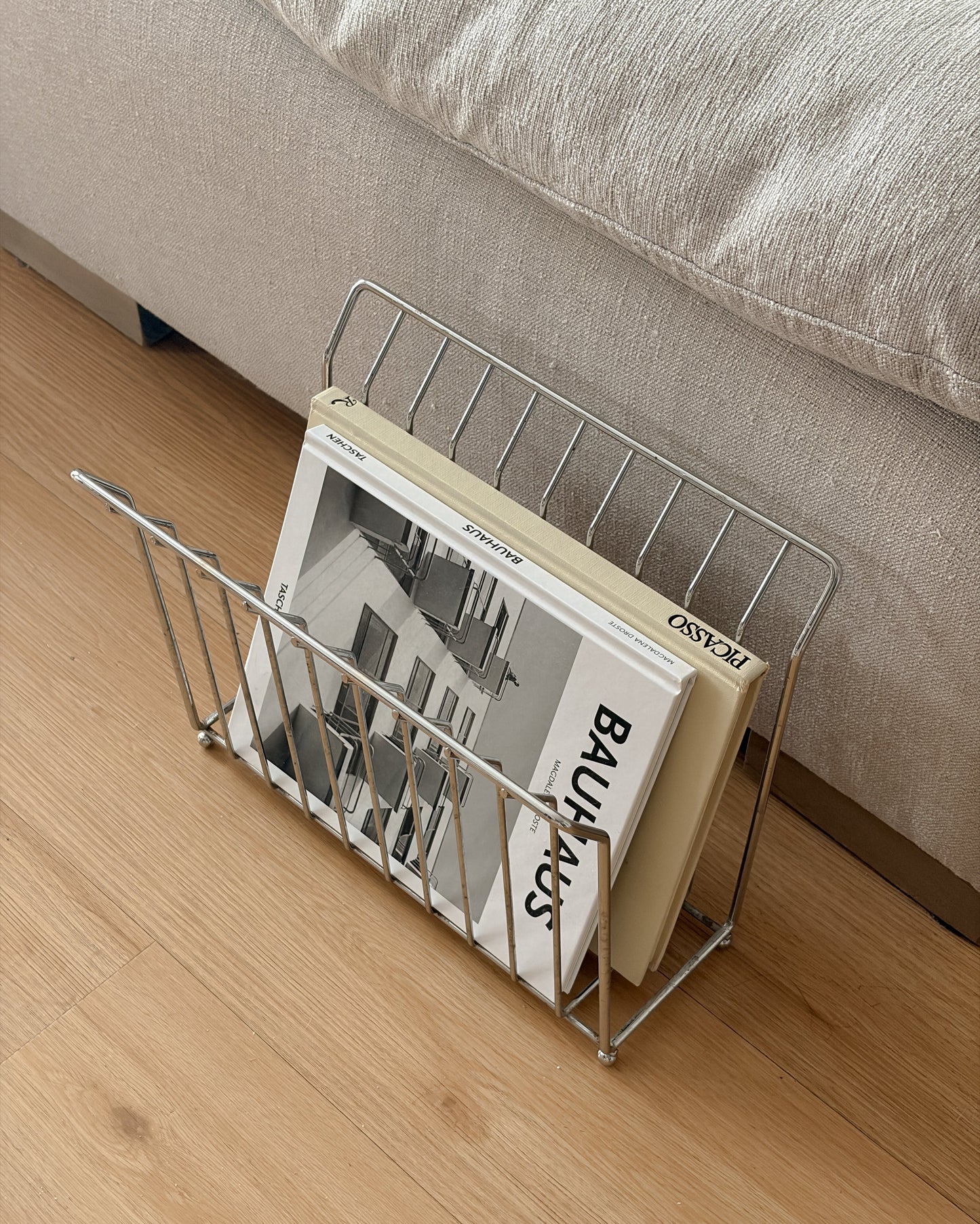 Chrome Magazine Rack
