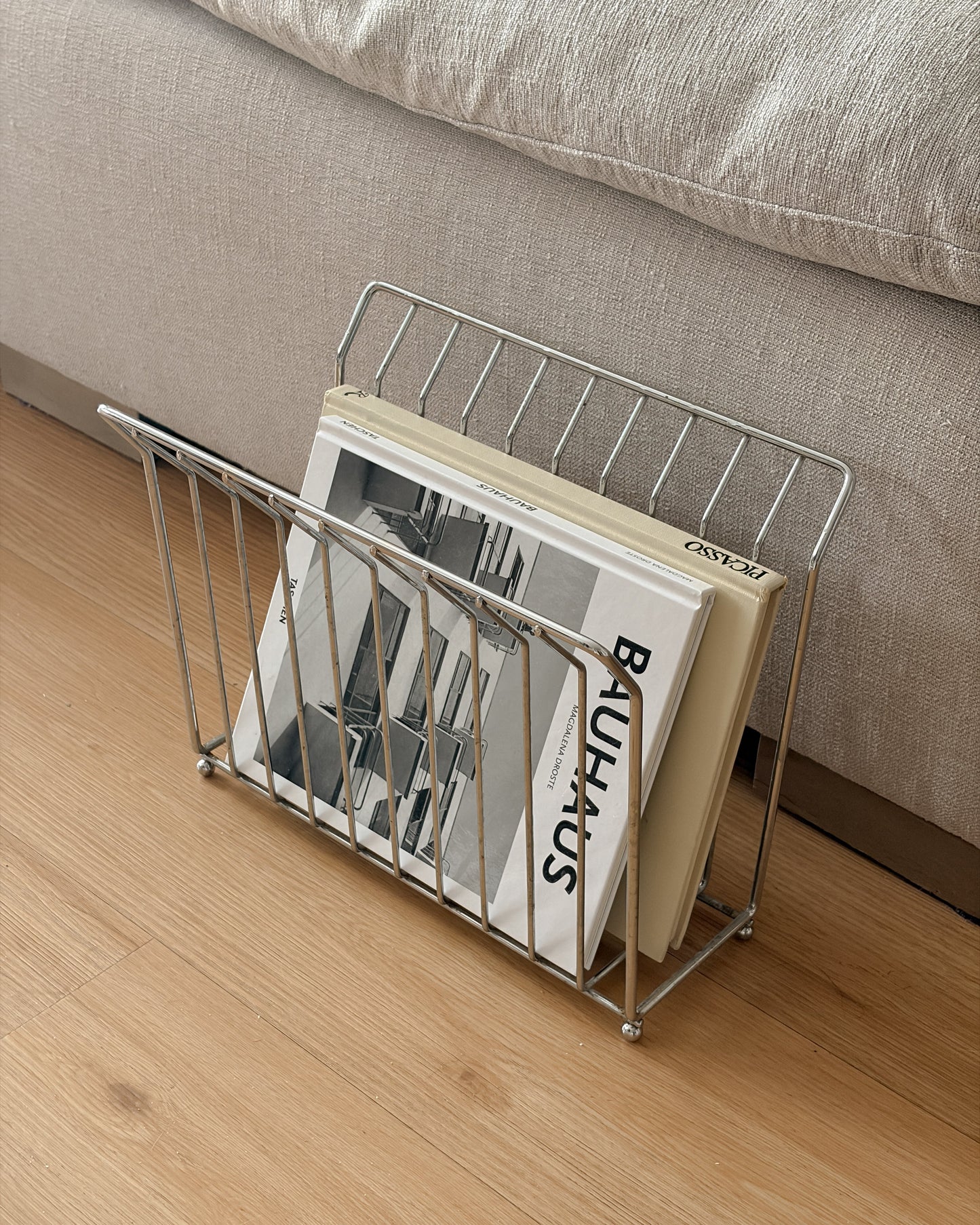Chrome Magazine Rack