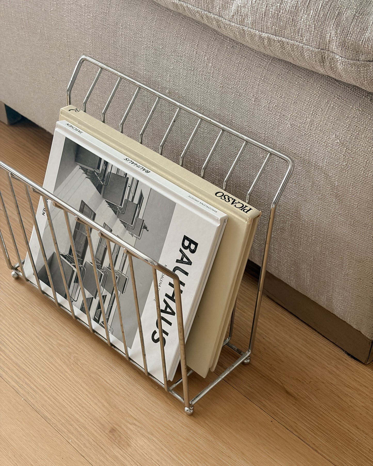 Chrome Magazine Rack