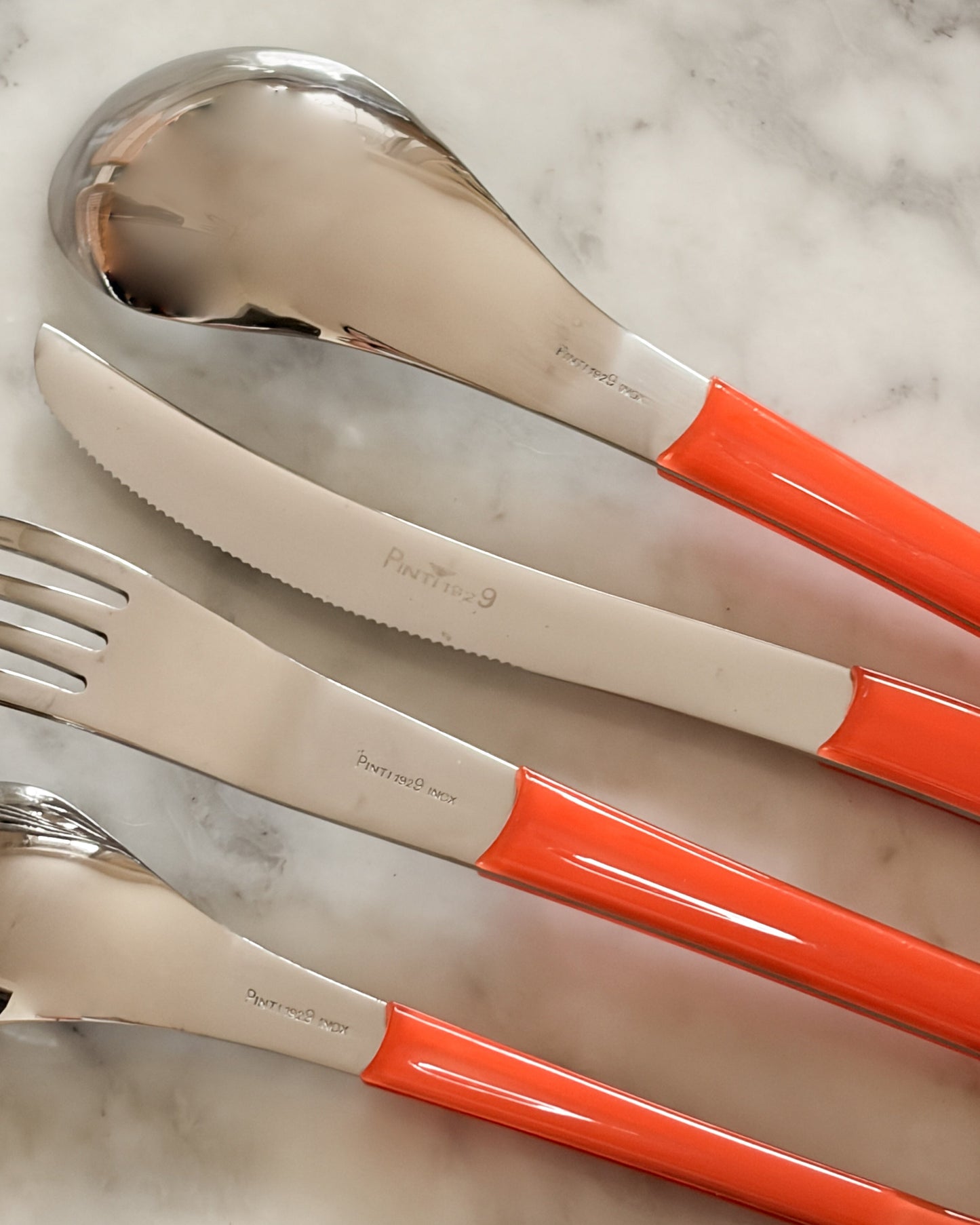 Orange Italian Pinti1929 Inox Cutlery Set