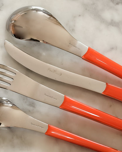 Orange Italian Pinti1929 Inox Cutlery Set