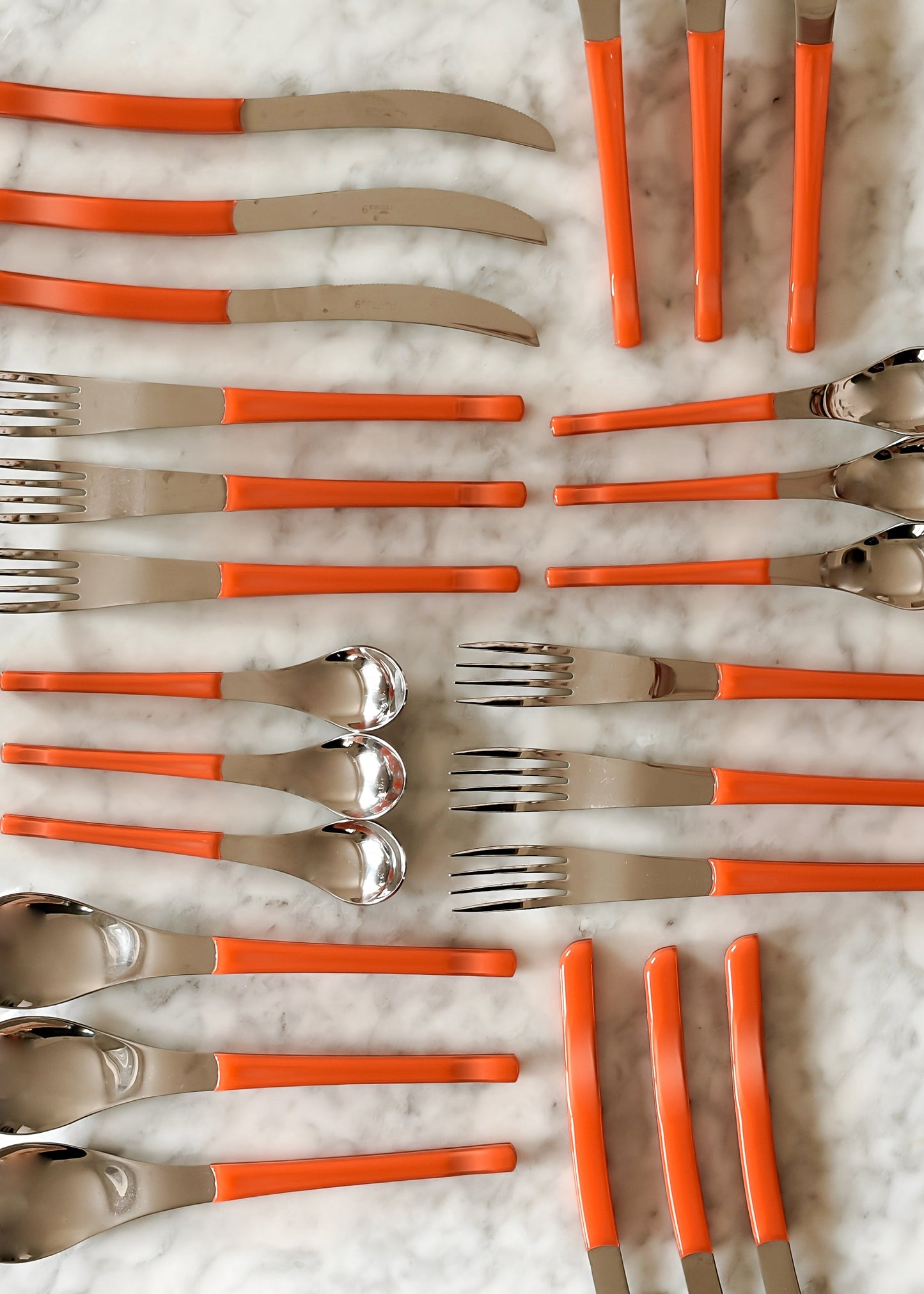 Orange Italian Pinti1929 Inox Cutlery Set