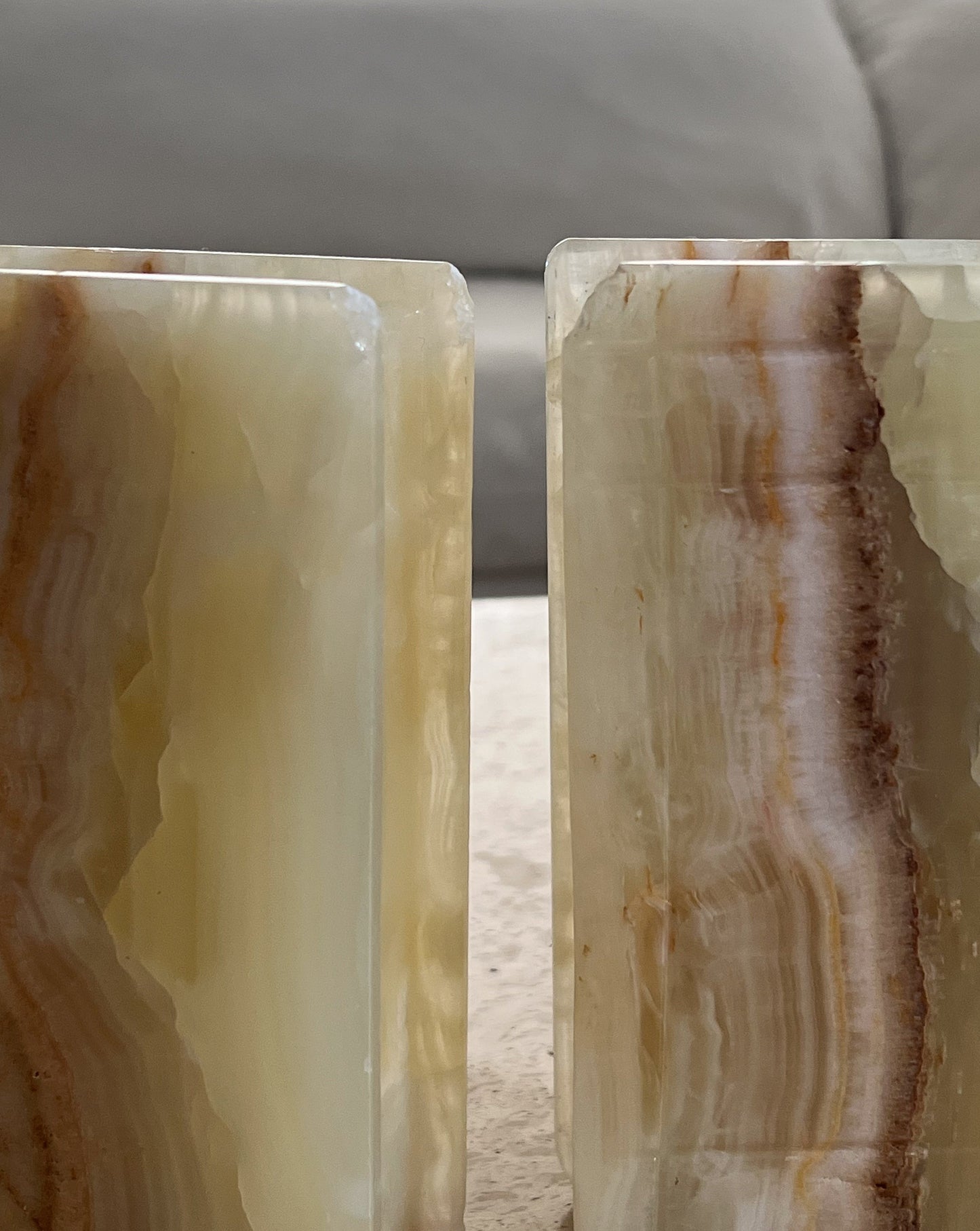 Pair of Large Onyx Bookends